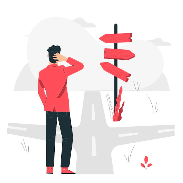 Free Vector | On the way concept illustration