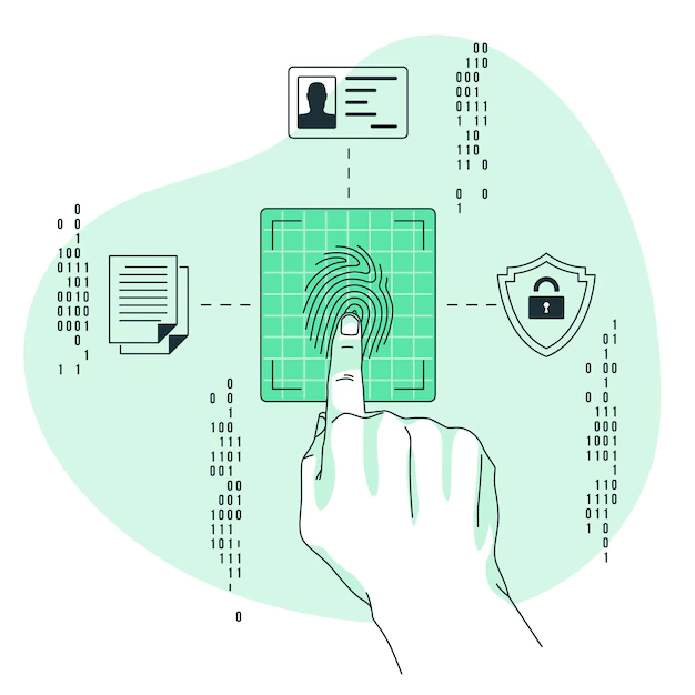 Free Vector | Fingerprint concept illustration