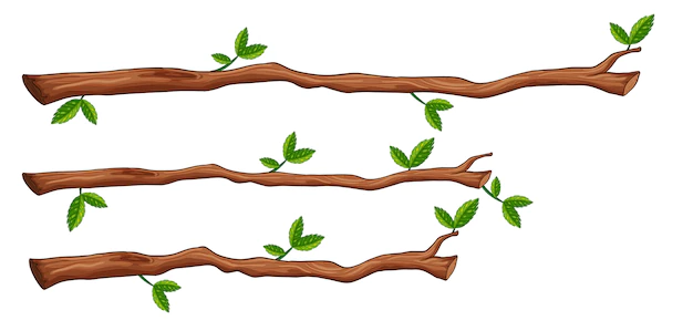 Free Vector | A set of tree branch