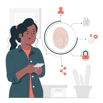 Free Vector | Fingerprint concept illustration