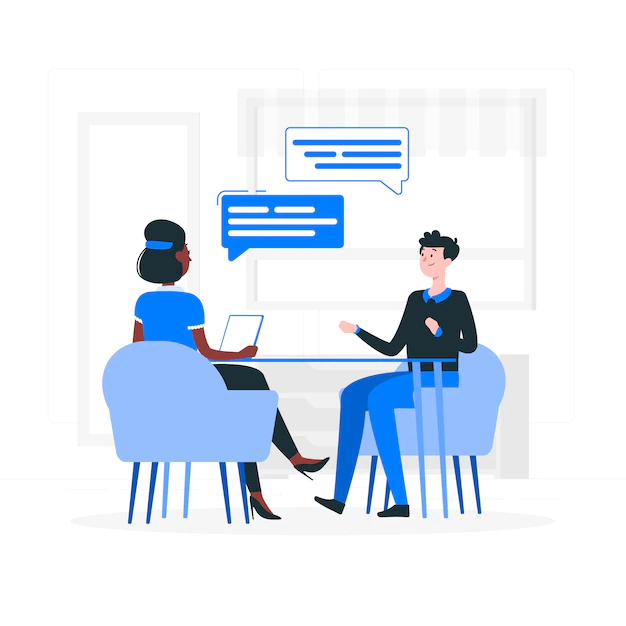 Free Vector | Interview concept illustration