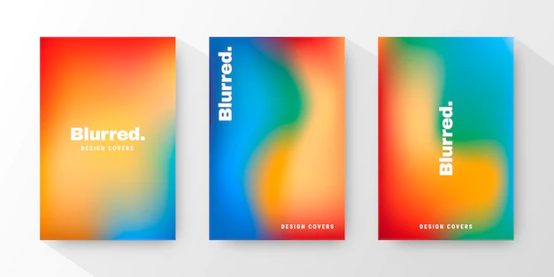 Free Vector | Gradient abstract blurred covers collection