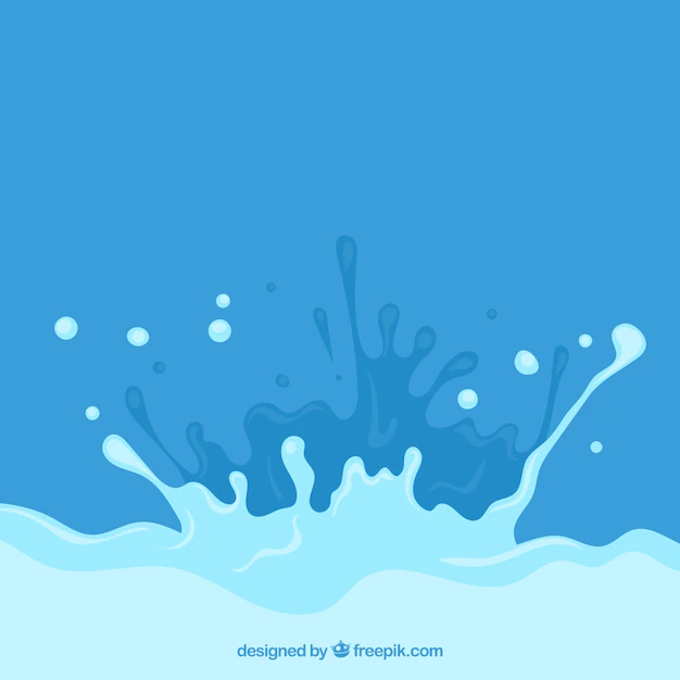 Free Vector | Water splash background in flat style