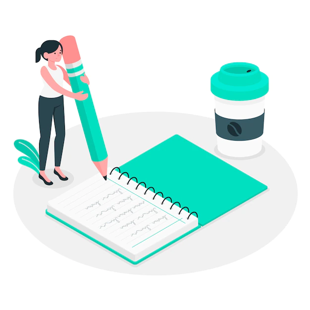 Free Vector | Notebook concept illustration