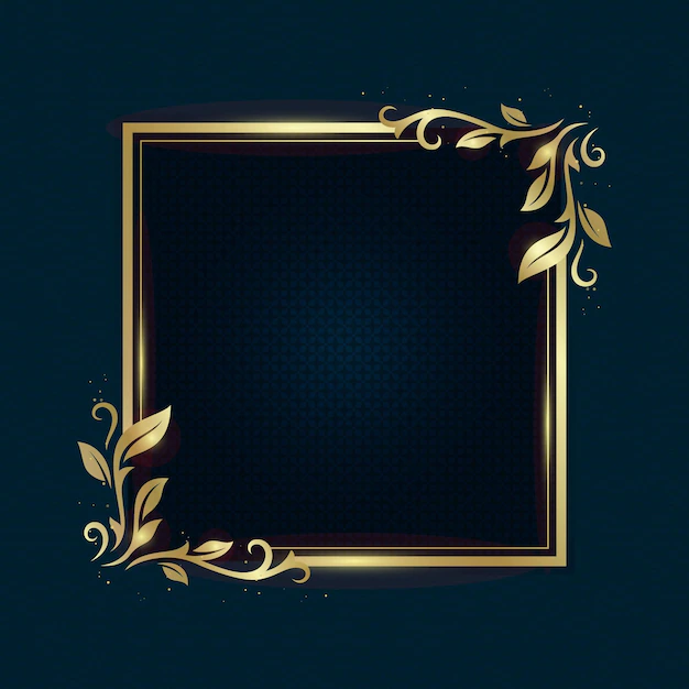 Free Vector | Gradient golden luxury frame template