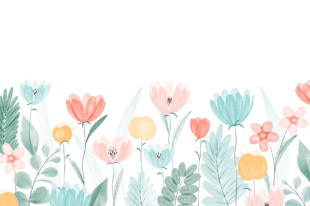 Free Vector | Watercolor spring background