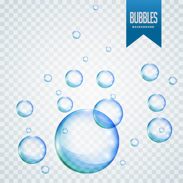 Free Vector | Isolated bubbles floating background