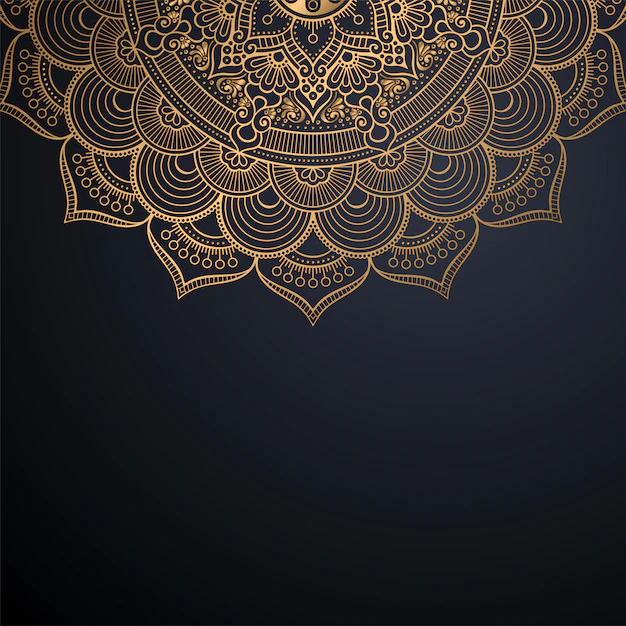 Free Vector | Luxury ornamental mandala design background in gold color vector