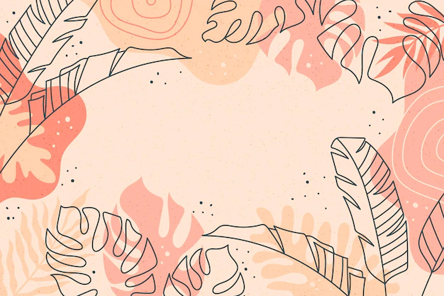 Free Vector | Hand drawn tropical leaves background