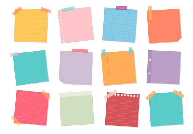 Free Vector | Collection of sticky note illustrations