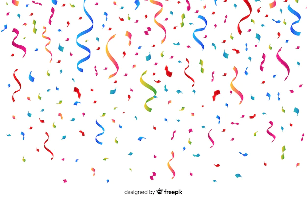 Free Vector | Realistic colorful confetti background