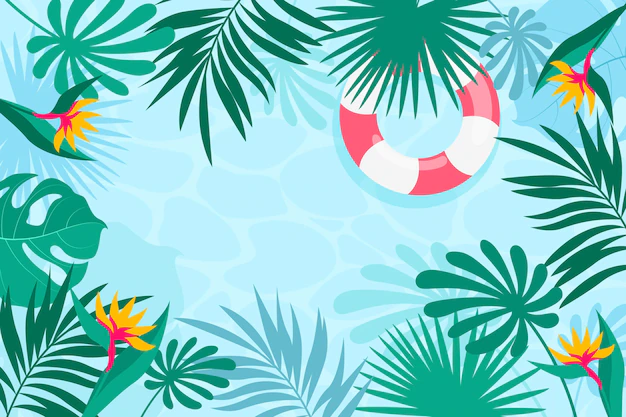 Free Vector | Hand drawn summer background