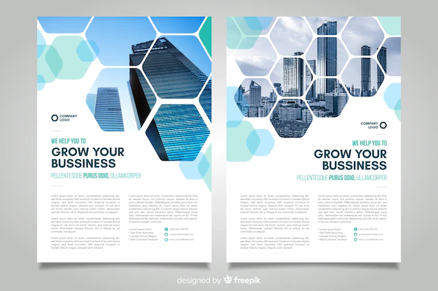 Free Vector | Mosaic business flyer template