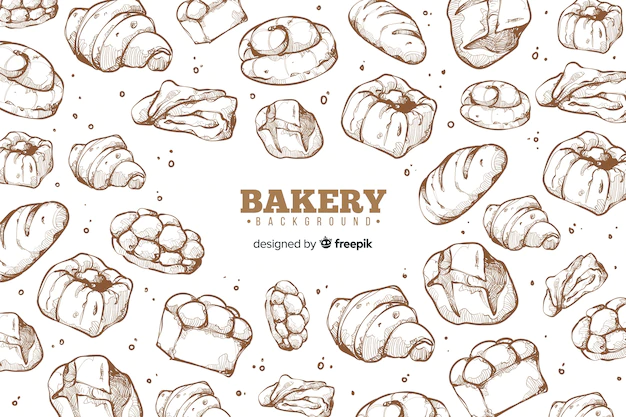 Free Vector | Hand drawn bakery background