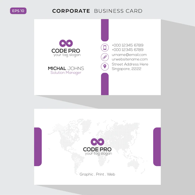 Free Vector | Elegant business card