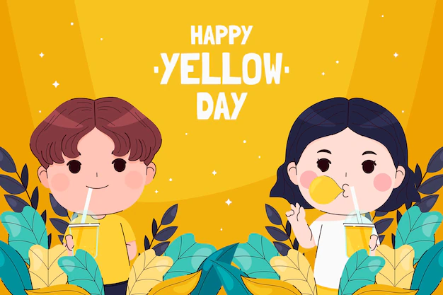 Free Vector | Hand drawn yellow day background