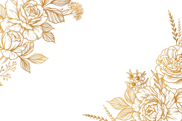Free Vector | Engraving hand drawn floral background