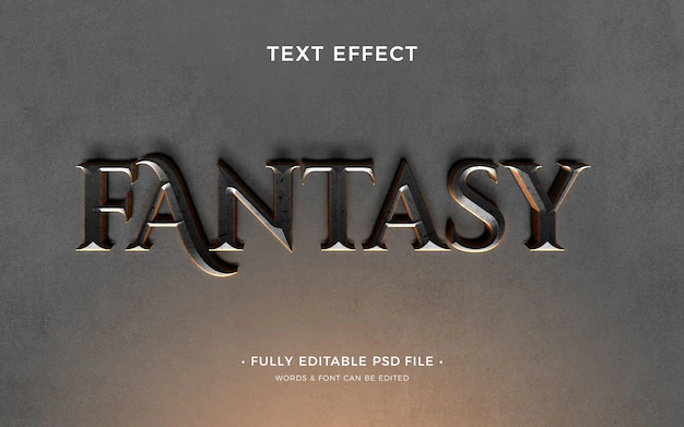 Free PSD | Fantasy text effect design