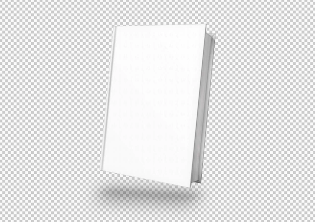 Free PSD | Isolated white book cover
