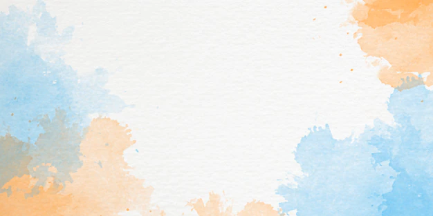 Free Photo | Hand painted watercolor background with sky and clouds shape