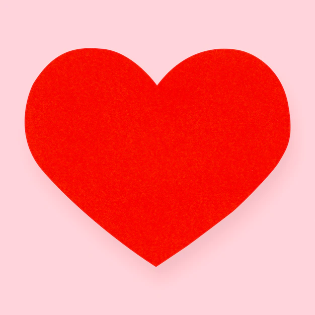 Free Photo | Red heart paper hand craft element