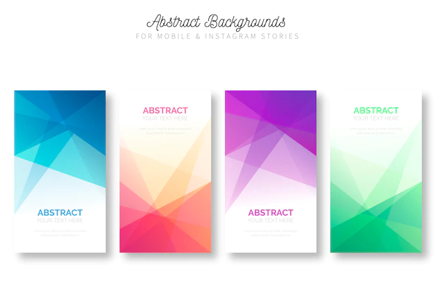 Free Vector | Abstract background for mobile & instagram stories