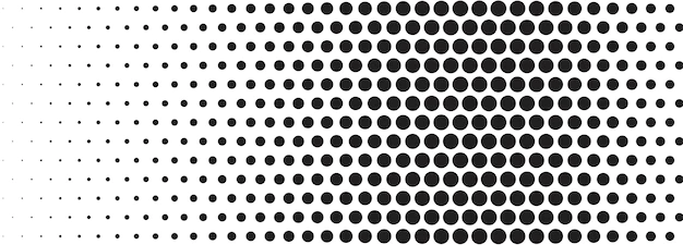 Free Vector | Abstract black and white halftone banner