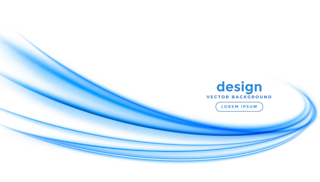 Free Vector | Abstract blue line streak wave background design