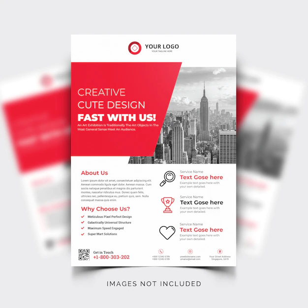 Free Vector | Abstract business commercial flyer