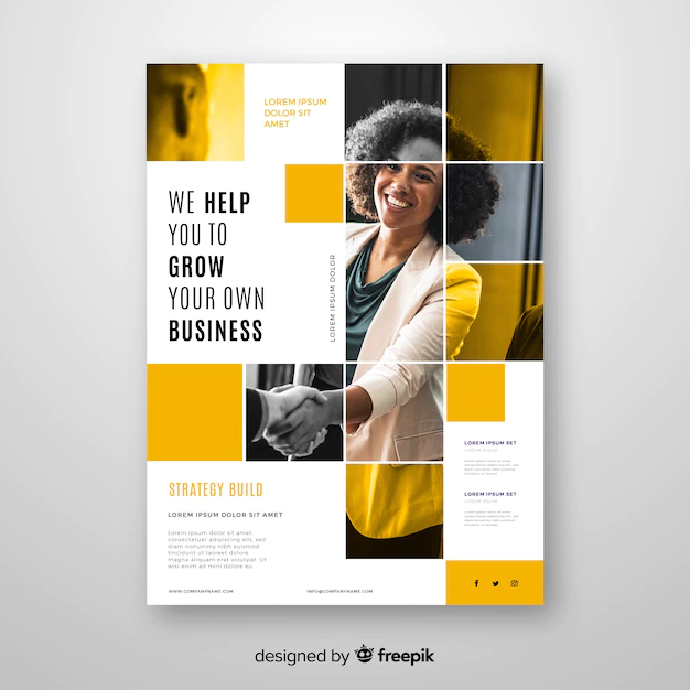 Free Vector | Abstract business flyer template