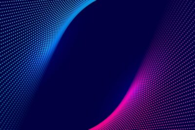 Free Vector | Abstract colorful technology dotted wave background