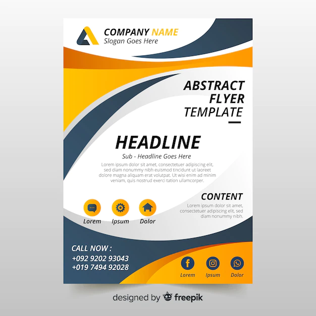 Free Vector | Abstract flyer template