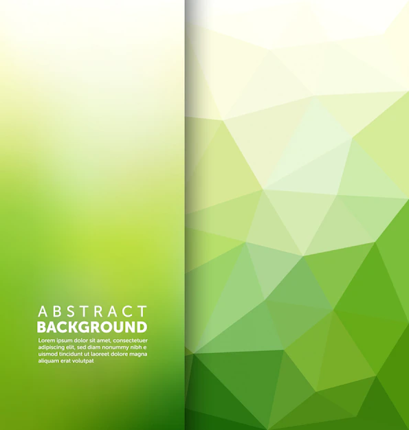Free Vector | Abstract green polygonal background
