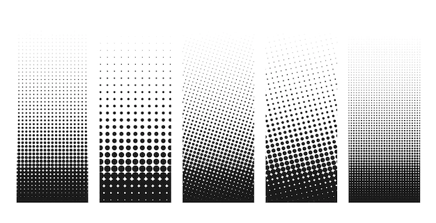 Free Vector | Abstract grunge halftone distorted shapes background design