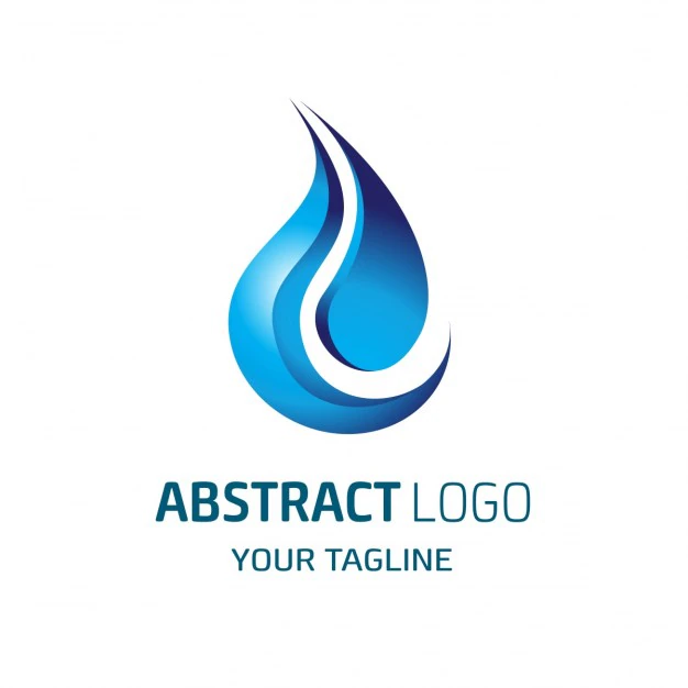 Free Vector | Abstract logo shaped blue flame