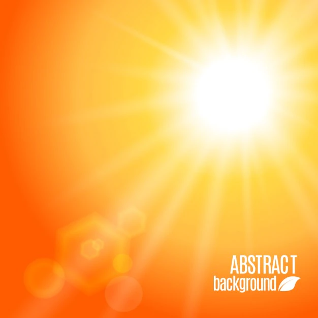 Free Vector | Abstract orange background with rays