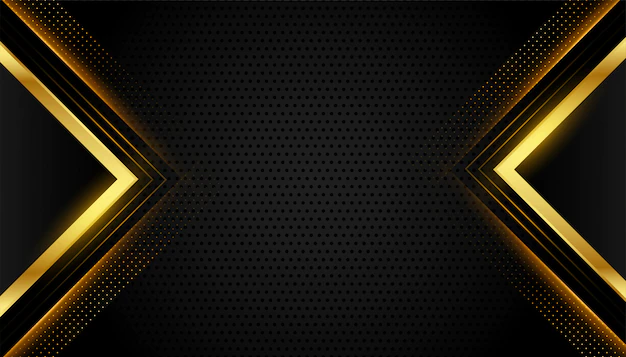 Free Vector | Abstract premium black and gold geometric background
