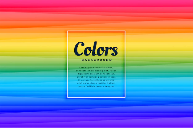 Free Vector | Abstract rainbow color vibrant lines background design
