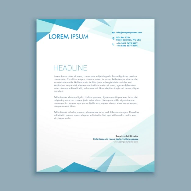 Free Vector | Abstract style letterhead