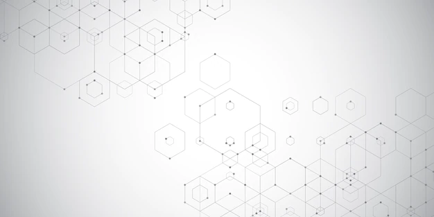 Free Vector | Abstract techno banner with a hexagonal design