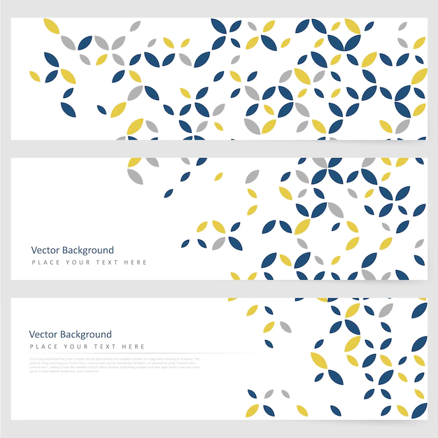 Free Vector | Abstract template horizontal banner