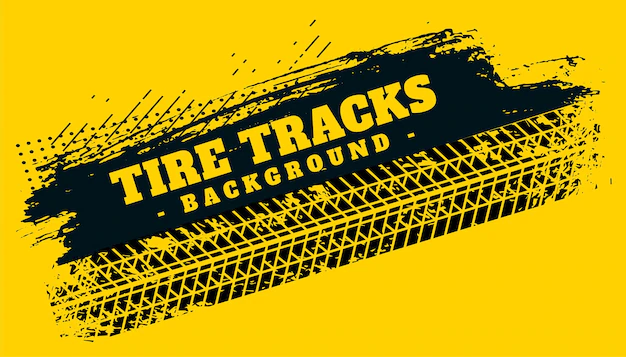 Free Vector | Abstract tire track print mark on grunge background