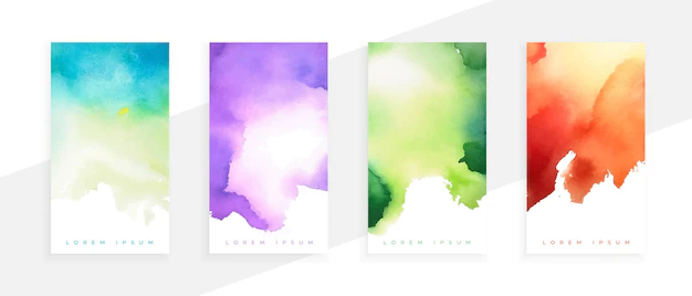 Free Vector | Abstract watercolor stains texture  design