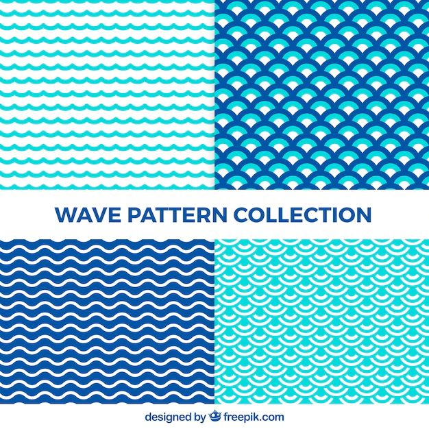 Free Vector | Abstract wave pattern collection