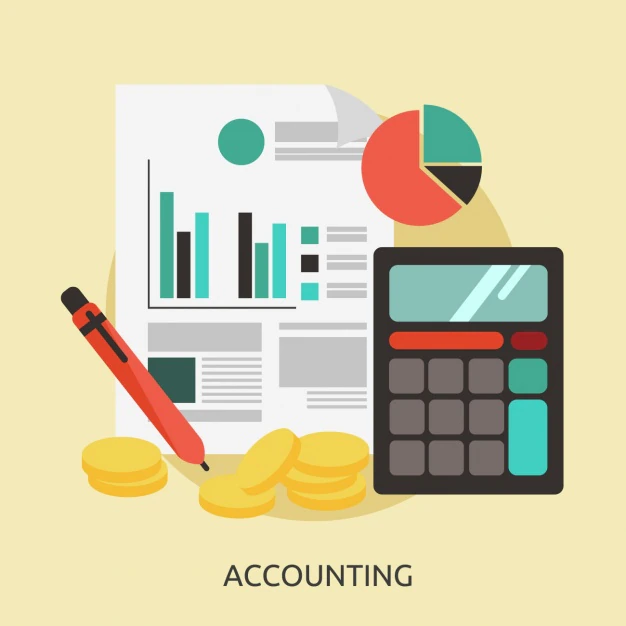 Free Vector | Accounting background design