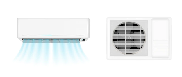 Free Vector | Air conditioner with cold wind