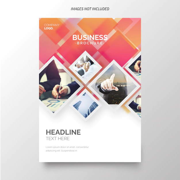 Free Vector | Annual report template for business