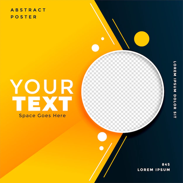 Free Vector | Attractive social media post banner with image space
