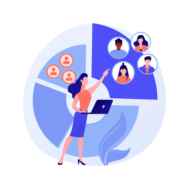 Free Vector | Audience segmentation abstract concept illustration