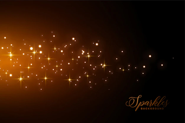 Free Vector | Awesome sparkles background with golden light effect